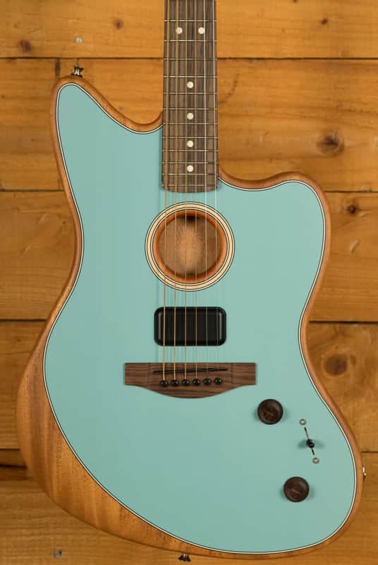 Fender Acoustasonic Player Jazzmaster - Rosewood - Ice Blue