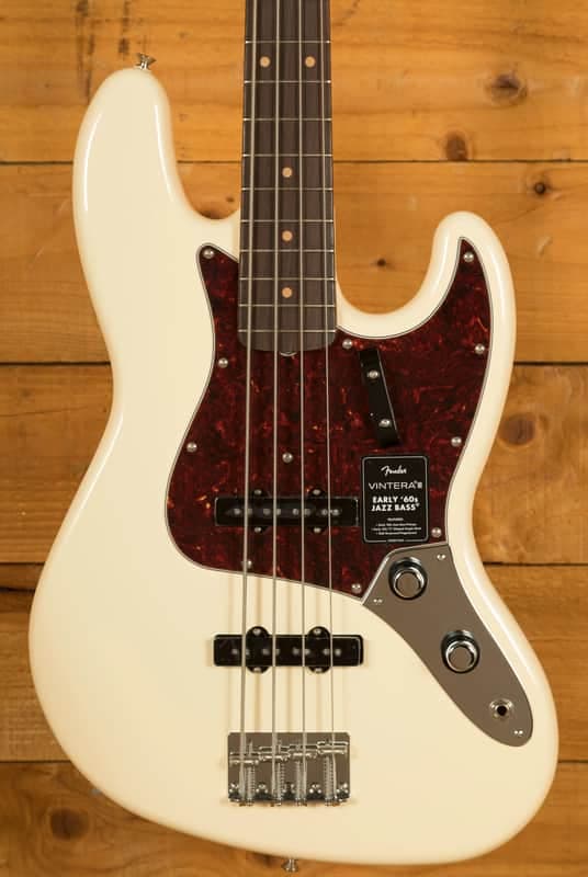 Fender Vintera III Early '60s Jazz Bass - Rosewood - Olympic White *B-Stock*