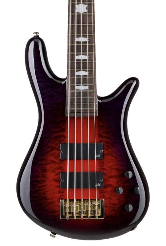 Spector Icon NS-5 Neck-Thru - Purple Cherry