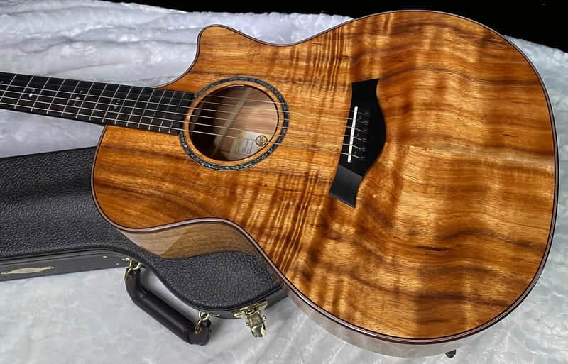 NEW! Taylor Custom 724ce Acoustic-Electric Guitar - Natural Gloss - AAAAA Hand Picked Koa - 4.8lbs - WOW! Authorized Dealer - G07515