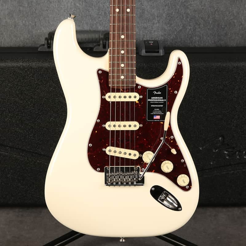 Fender American Professional II Stratocaster - RW - Olympic White - 2nd Hand