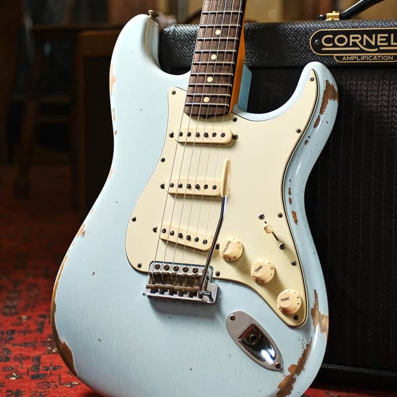 Fender Custom Shop 1960 Stratocaster Relic Sonic Blue (Pre-Owned, 2020, EC+) #R107740
