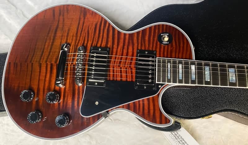 NEW! Gibson Dealer Select Custom Shop Les Paul Custom - Hand Picked AAA Figured Flame Top - Root Beer / Walnut Finish - Authorized Dealer - 9.4 lbs - G06950