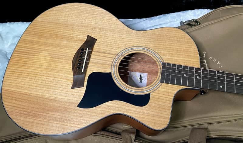 Taylor 114ce Grand Auditorium Acoustic-Electric Guitar - Natural - 4.4lbs - Authorized Dealer - G07520
