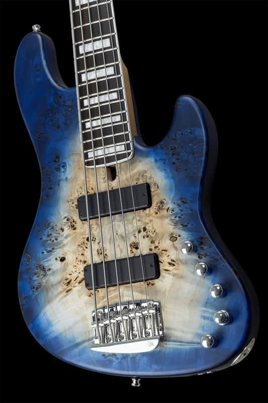 Mayones Jabba Mala Due 5 - Natural Fade Blue Burst Out - Pre Order