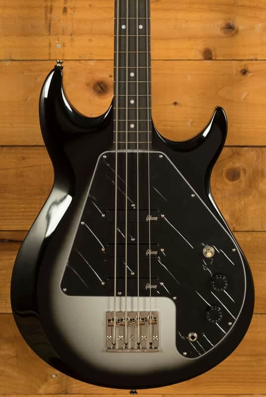 Epiphone Mike Dirnt Signature Grabber G-3 Bass - Ebony - Silverburst