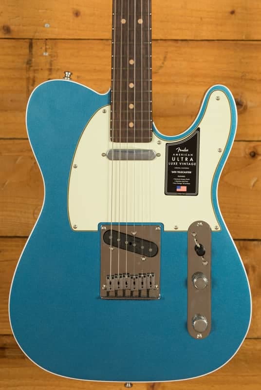 Fender American Ultra Luxe Vintage '60s Telecaster Custom - Rosewood - Lake Placid Blue