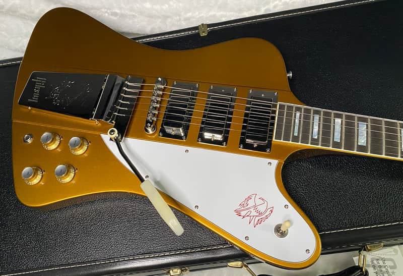 NEW! Gibson Custom 1963 Firebird VII Maestro - Double Gold Gloss - Custom Shop - 9.2 lbs - Authorized Dealer - G07551