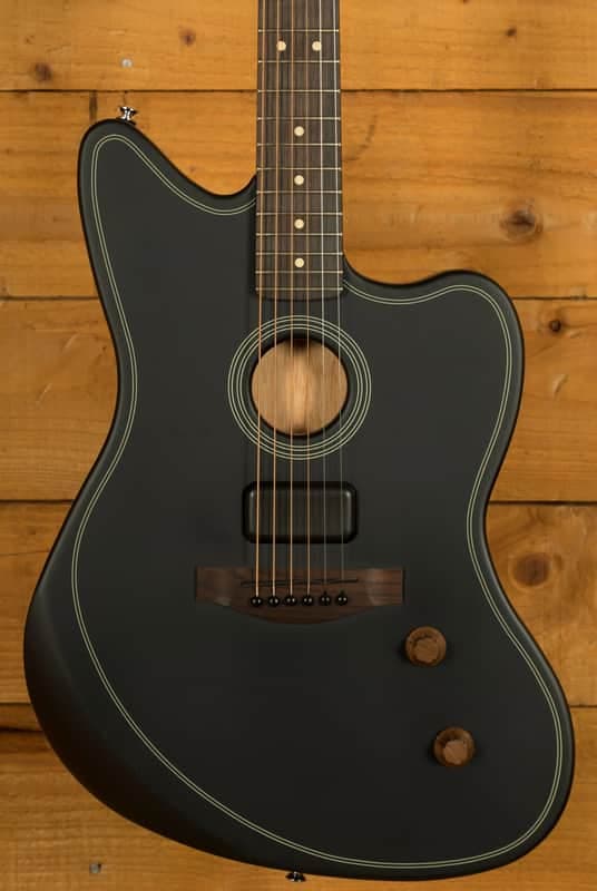 Fender Acoustasonic Standard Jazzmaster - Rosewood - Black