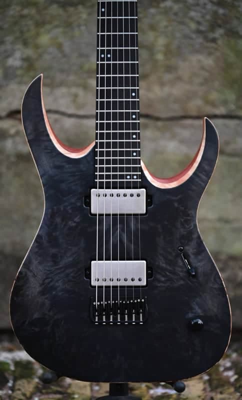 Mayones Duvell Elite 7 Baritone - Liquid Black Satine
