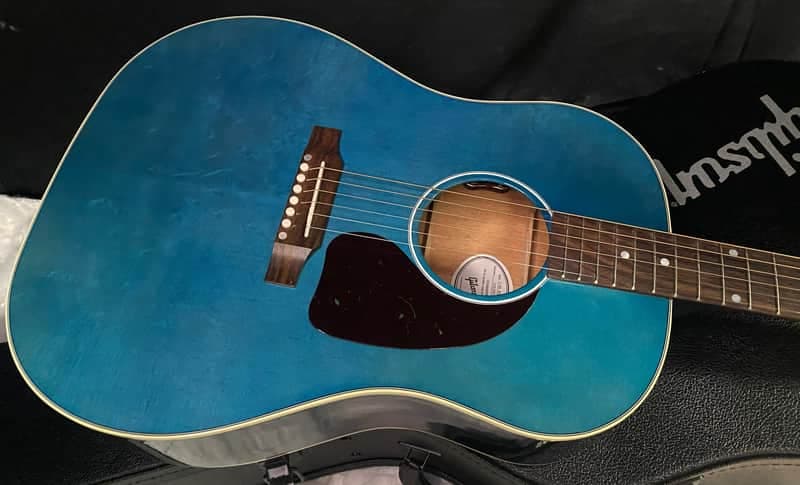 NEW ! Gibson Acoustic J-45 Standard Acoustic Guitar - Bluebonnet Gloss - Authorized Dealer - 4.2lbs - G07820
