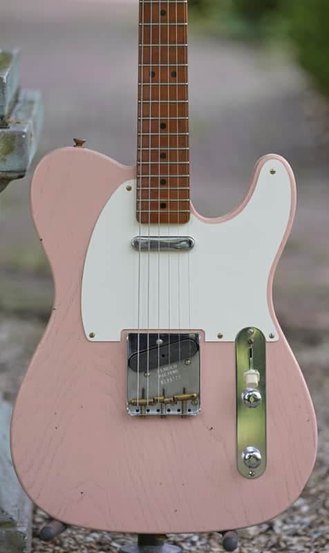 Fender Custom Shop Limited Edition Reverse '50's Telecaster, Journeyman Relic - Aged Shell Pink