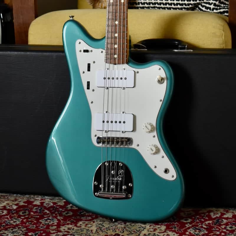 2002 Fender Japan JM66 Jazzmaster Ocean Turquoise Metallic, CIJ, Limited, Offset
