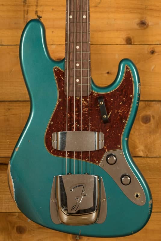 Fender Custom Shop Limited 60 Jazz Bass - Relic Aged Ocean Turquoise
