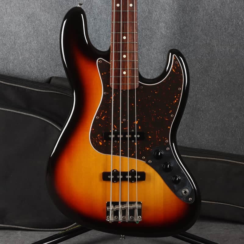 Fender JB-62 Jazz Bass - MIJ - 3-Tone Sunburst - 2nd Hand