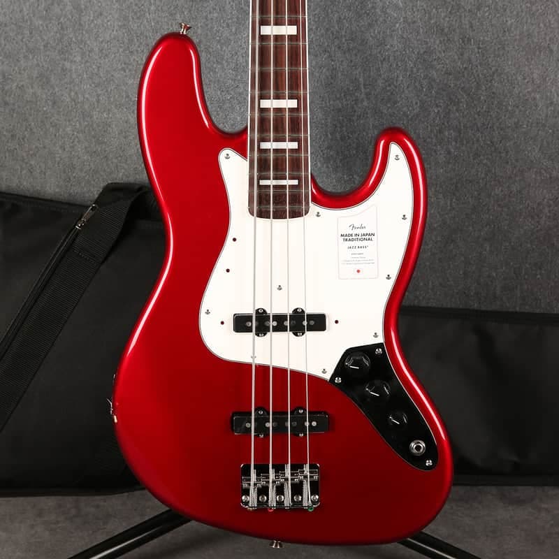 Fender Made In Japan Traditional 70s Jazz Bass - Candy Apple Red - 2nd Hand