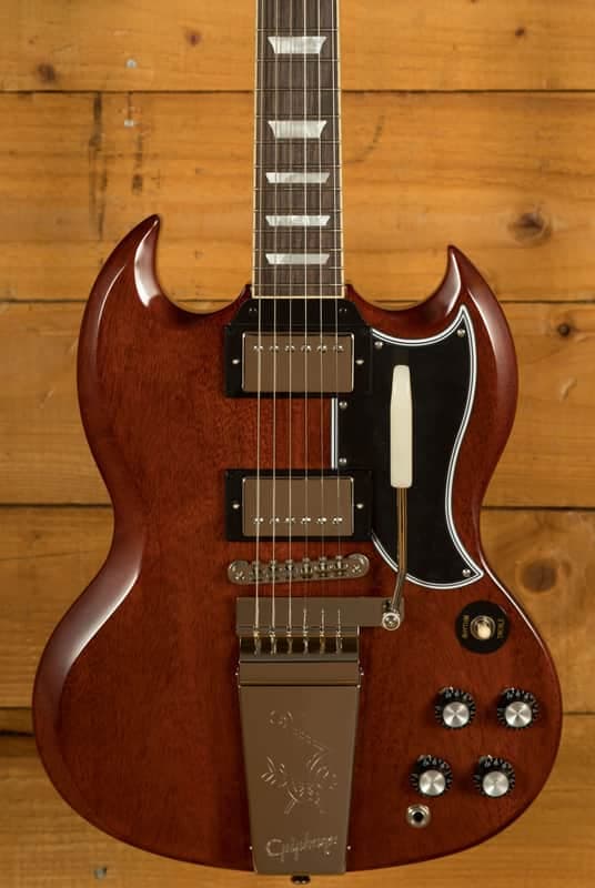 Epiphone Inspired By Gibson Custom 1964 SG Standard w/Maestro Vibrola Reissue | Cherry Red