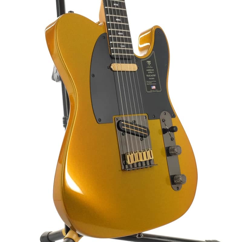 Fender 75th Anniversary American Ultra II Telecaster Liquid Gold (Ex Demo)