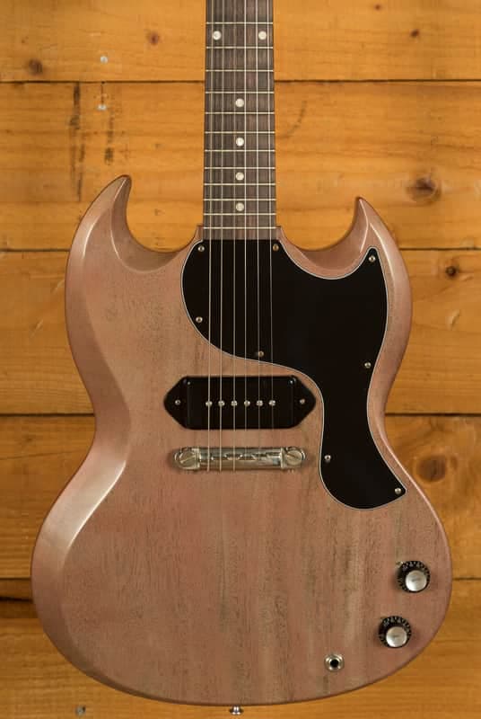 Gibson Custom 1963 SG Junior Lightning Bar | TV Heather Poly - VOS