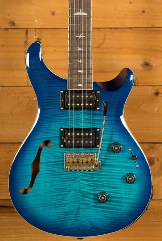 PRS SE Custom | Custom 24 Semi-Hollow Piezo - Lake Blue