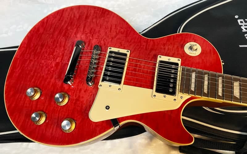 NEW ! Epiphone Les Paul Standard '60s Figured Top Electric Guitar - Fuchsia - Authorized Dealer - 8.8lbs - G05082