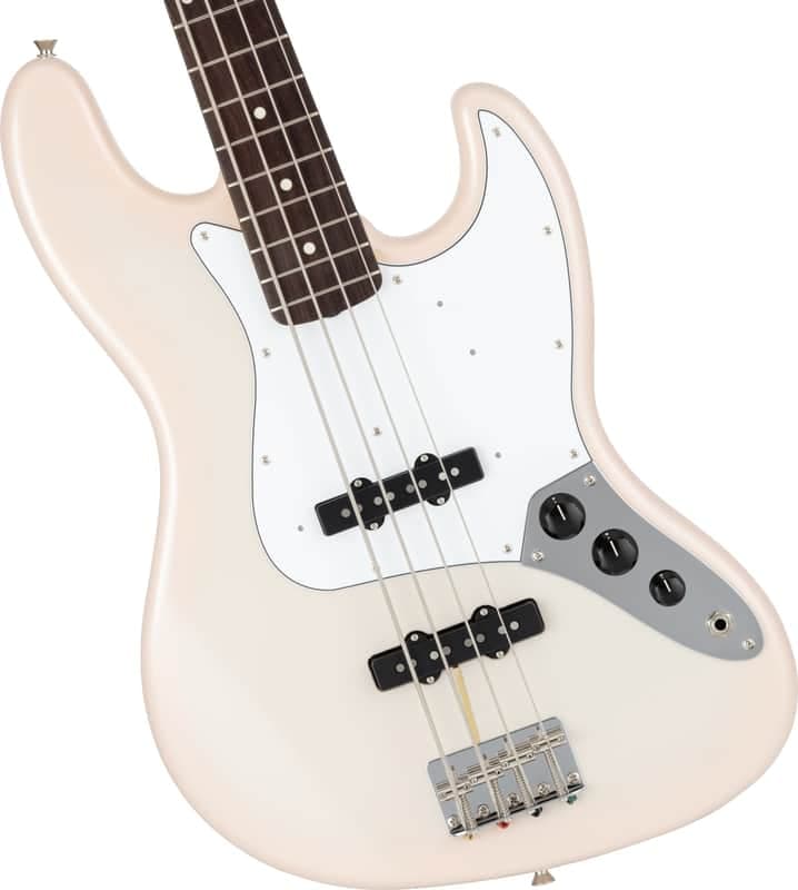 Fender Made In Japan Traditional II 60's Jazz Bass, Rosewood Fingerboard - Stardust Pink