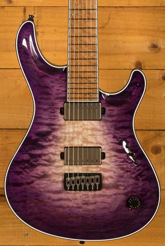 Mayones Regius Core 7 B26.5 - Birdseye Maple - Purple Iris Gloss - 7-String