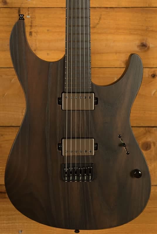 Mayones Aquila Cardinal 6 Adam Christianson Baritone Signature - Ebony - Antique Black
