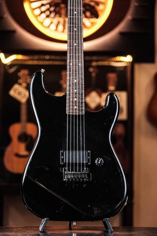 1985 Fender ST-555 Boxer Series neck / ST-551EX Stratocaster Contemporary Series body black