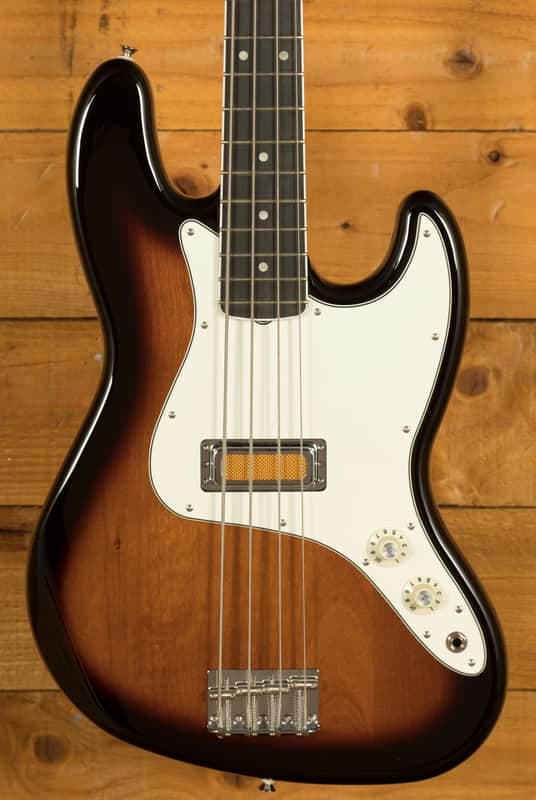 Fender Gold Foil Jazz Bass - Ebony - 2-Colour Sunburst