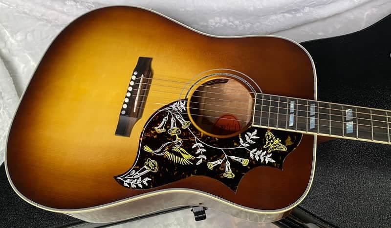 NEW! Gibson Custom Shop Hummingbird Koa/Carpathian Spruce Acoustic-Electric Guitar - Honeyburst - 4.6 lbs - Authorized Dealer! G06395