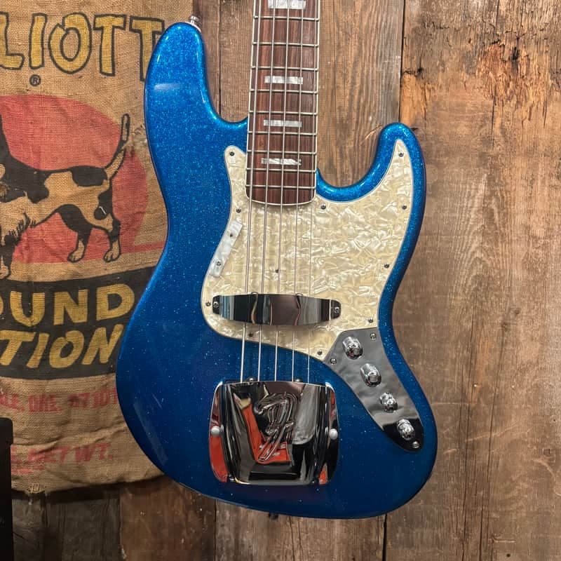 Fender Custom Shop Masterbuilt John Suhr Grand Finale Jazz Bass V 1997 - Blue Flake