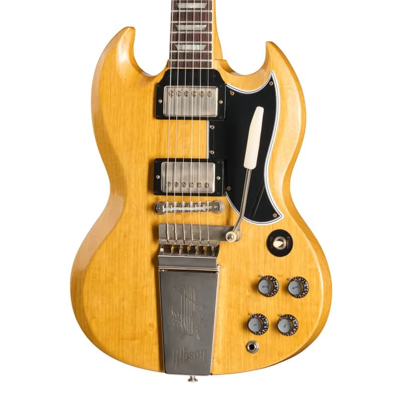 NEW! Gibson Custom Shop Limited Edition 1964 SG Standard Korina Reissue VOS Antique Natural w/Maestro Vibrola - 2026 Custom Collection - Authorized Dealer - Pre-Order