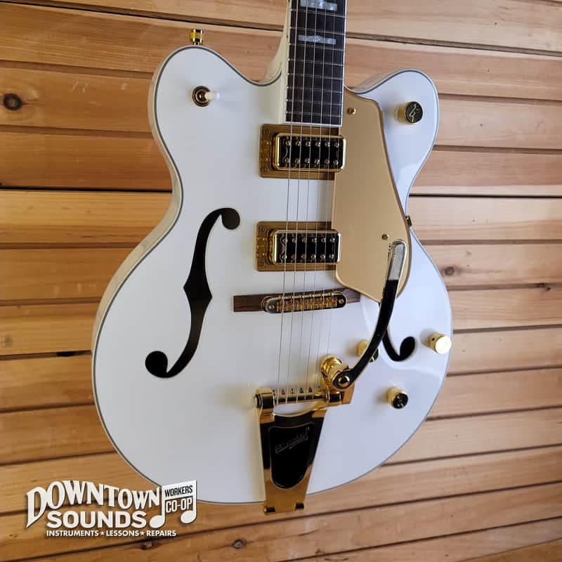 2023 Gretsch G5422TG Electromatic Classic Hollowbody Double-Cut with Bigsby - Snowcrest White, 7lbs 5oz