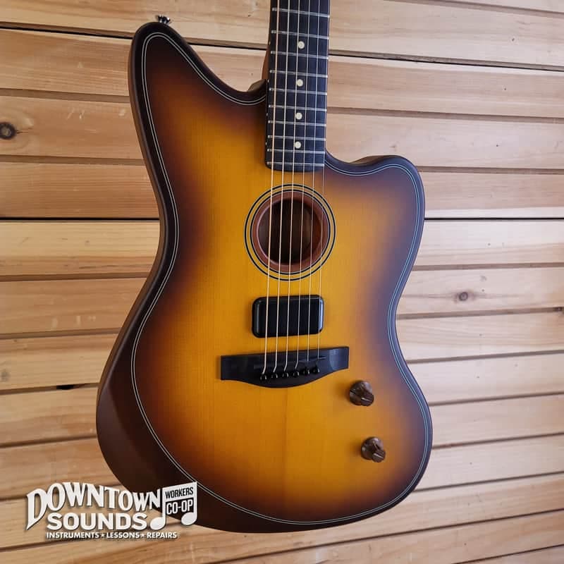Fender Acoustasonic Standard Jazzmaster - Honey Burst