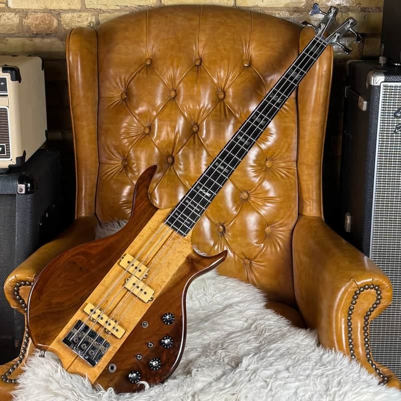 1979 Kramer DMZ6000B Vintage Natural Aluminum Neck Made In USA Dimarzio PJ Bass Guitar W/ Gigbag!