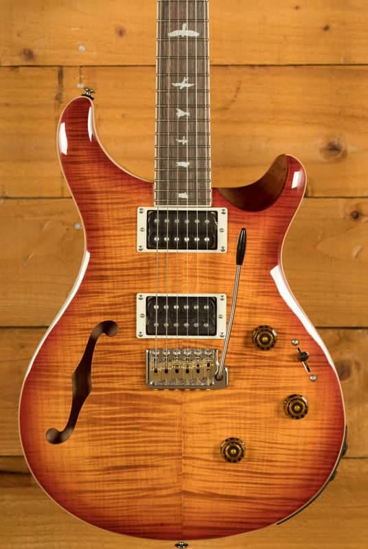 PRS SE Custom | Custom 24 Semi-Hollow Piezo - Vintage Sunburst