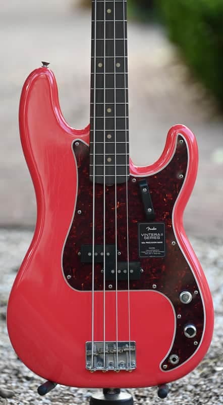 Fender Limited Edition Vintera II Road Worn '60s Precision Bass - Fiesta Red (Pre Order)