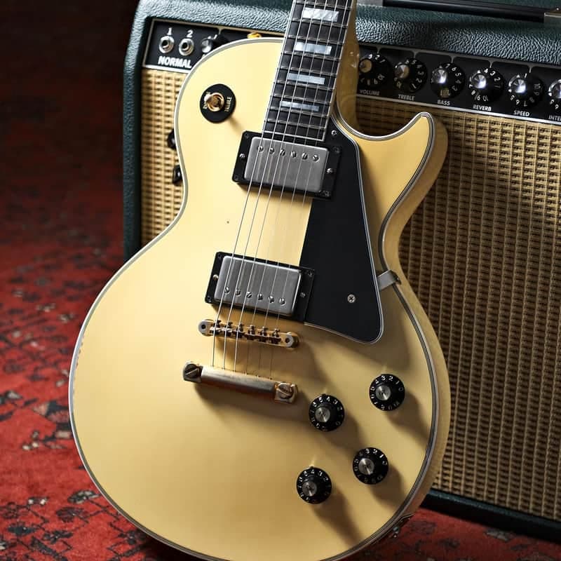 Gibson Custom Shop 74 Les Paul Custom Aged Classic White (Pre-Owned, 2019, EC+) #800039