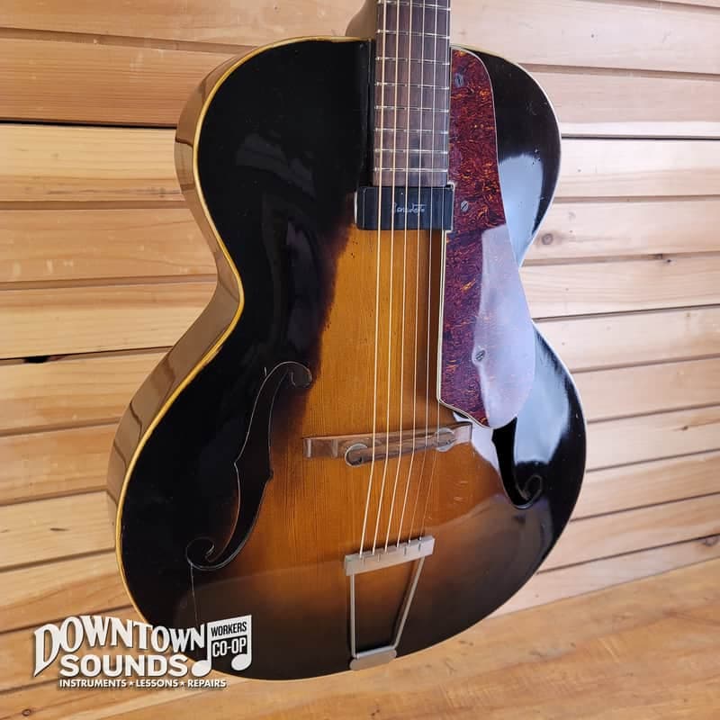 1945 Epiphone Zenith Archtop Guitar with Hard Case - Sunburst, Benedetto Pickup, 5lbs 1oz