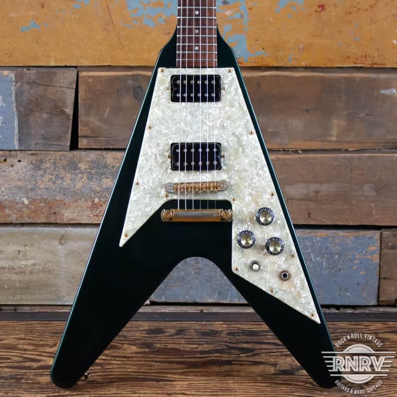 Gibson Flying V 1993 - Metallic Teal Green Rare!!
