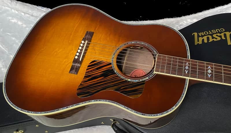 NEW! Gibson Custom Shop Advanced Jumbo Anniversary Limited Edition Acoustic-Electric Guitar - Cremona Burst - 4.45llbs - G07198