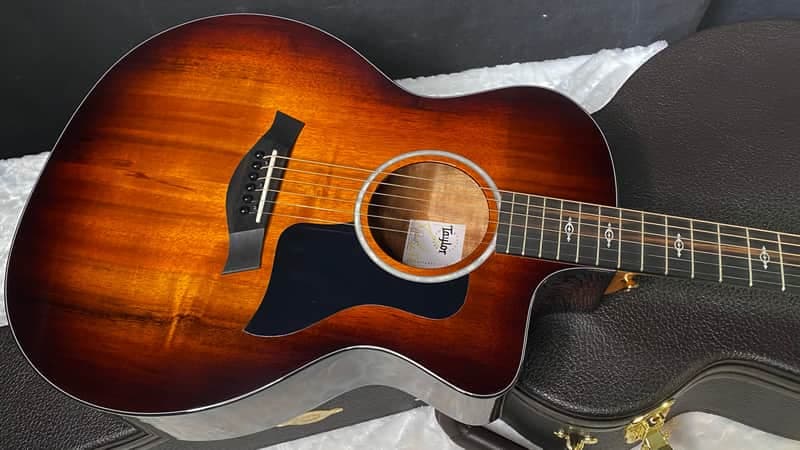 NEW! Taylor 224ce-K DLX Grand Auditorium Acoustic-Electric Guitar - Tobacco - 4.8lbs - Authorized Dealer - G06222