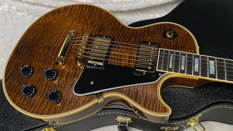 NEW! Gibson Dealer Select Custom Shop Les Paul Custom AAAAA Flamed Curly Maple Top - Authorized Dealer - Curly Monster Flame! WOW! 9.4 lbs - G07389