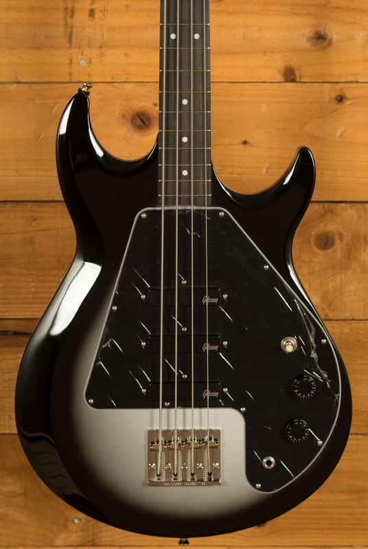 Epiphone Mike Dirnt Signature Grabber G-3 Bass - Ebony - Silverburst