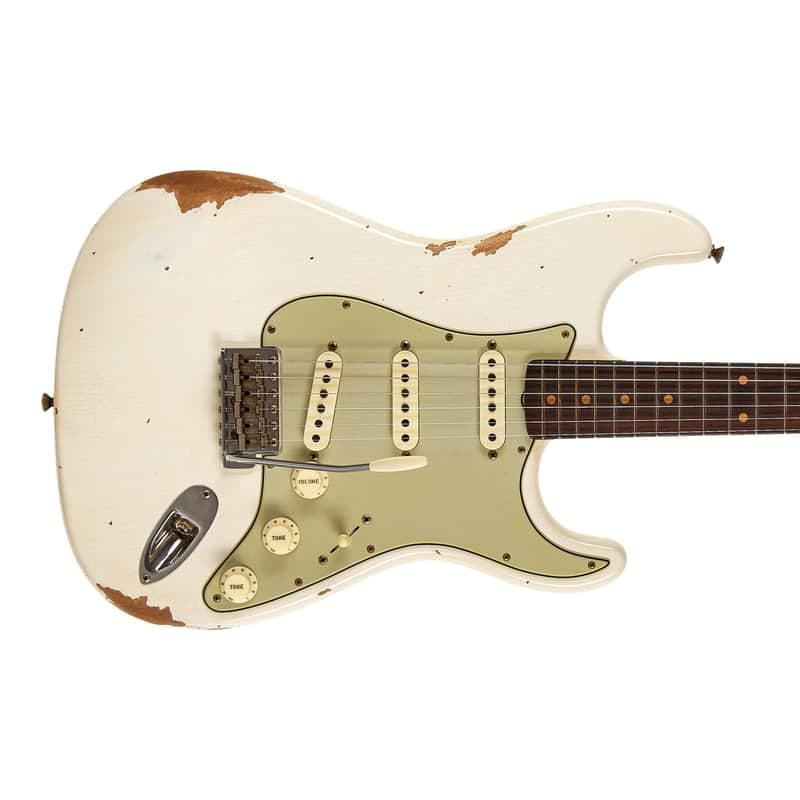 Fender Custom Shop 1962 Stratocaster Relic Aged Olympic White #CZ586858