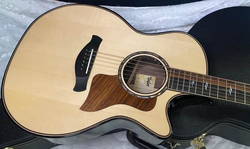 NEW! Taylor Next Generation Builder's Edition 814ce Adirondack Spruce/Honduran Rosewood - Natural - 4.8lbs - Prototype - Authorized Dealer - G07536
