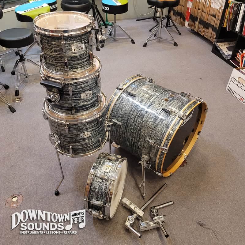 Pearl EXR 5-Piece Shell Pack - Blue Oyster, 22, 10, 12, 14, 5x14