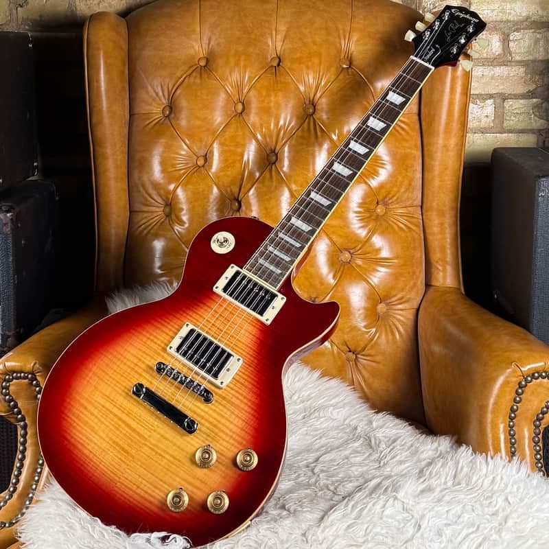 2020 Epiphone Les Paul Standard 50s Heritage Cherry Sunburst Electric Guitar W/ Roadrunner Gigbag!