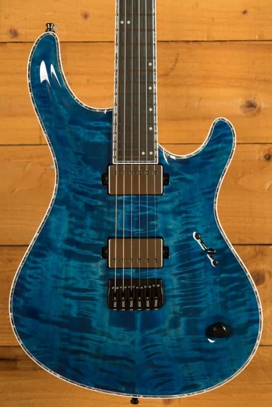 Mayones Regius Core 6 - Ebony - Blue Spirit Gloss
